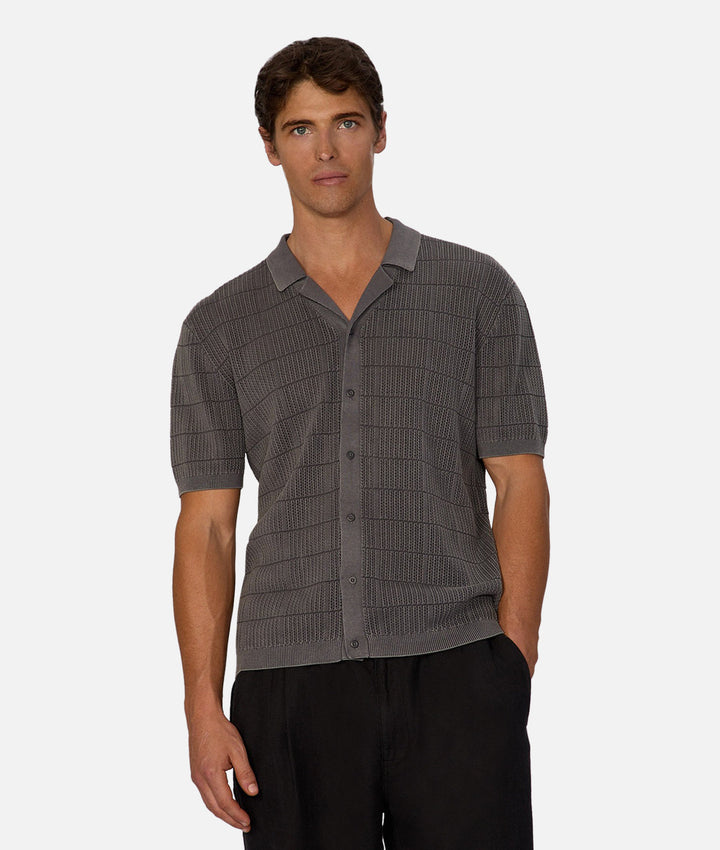 The Clemente Short Sleeve Shirt - Gun Metal