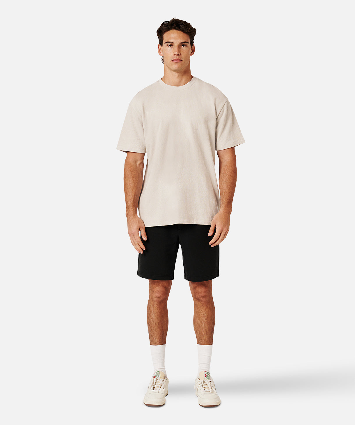 The Henderson Boucle T-Shirt - Stone