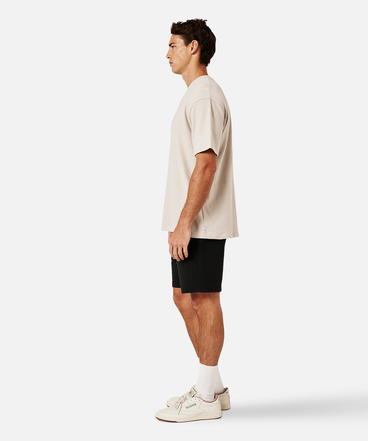 The Henderson Boucle T-Shirt - Stone