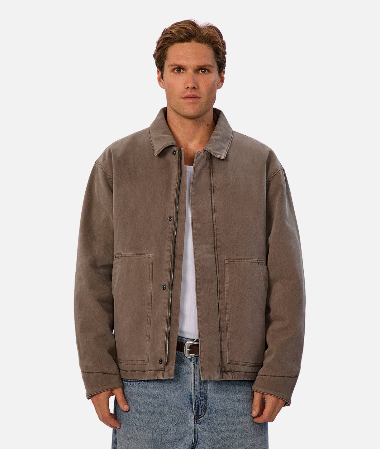 The Oklahoma Jacket - Washed Brown – Industrie US