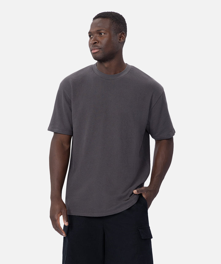 The Henderson Boucle T-Shirt - Onyx