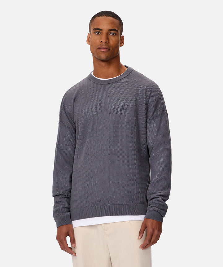 The Nanterre Crew Neck Sweater - Thunder