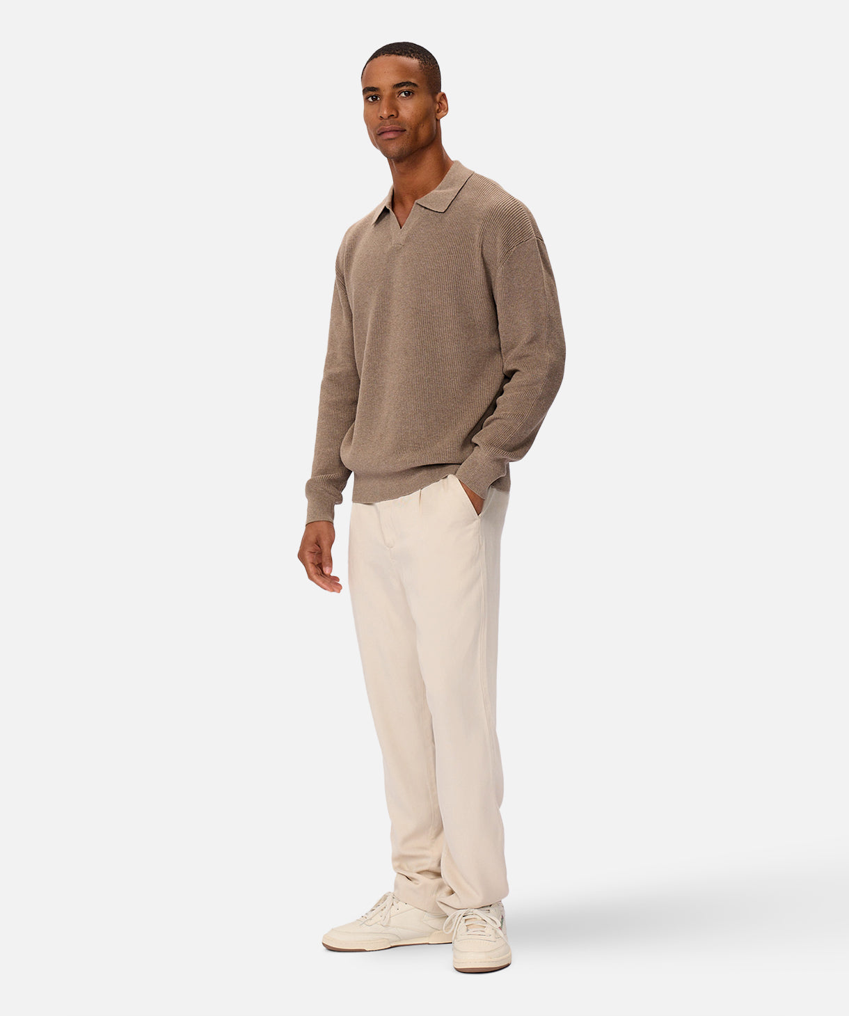 The New England Polo Sweater - Walnut – Industrie US