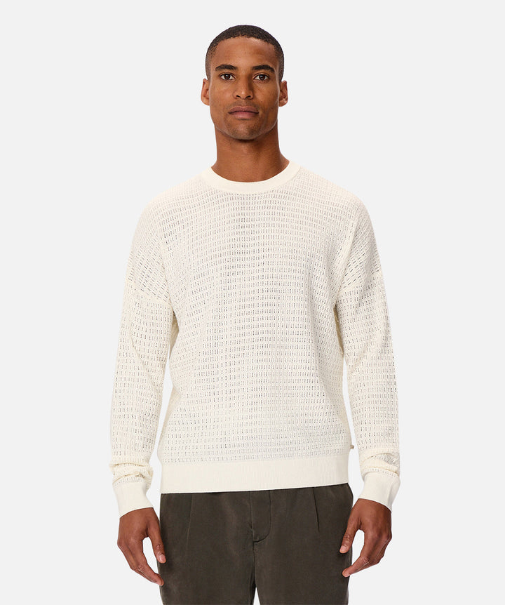 The Nunez Long Sleeve Sweater - Chalk