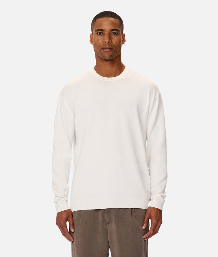 The Basic Crew Sweater - Chalk