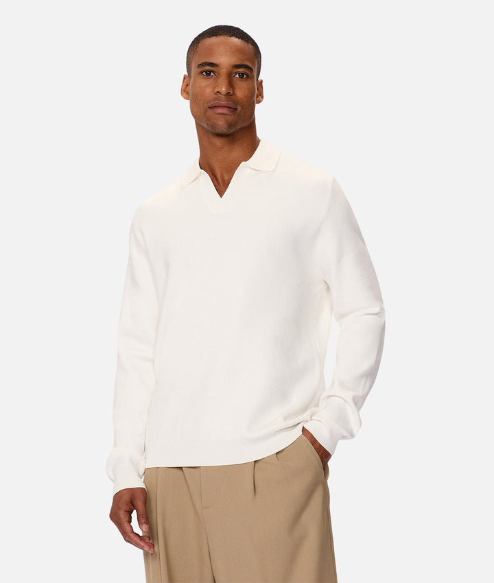 Wynslow Polo Sweater - Chalk