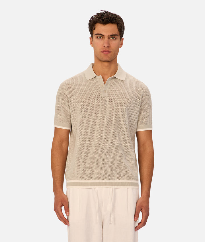 The Serrano Polo - Duck Egg/Chalk