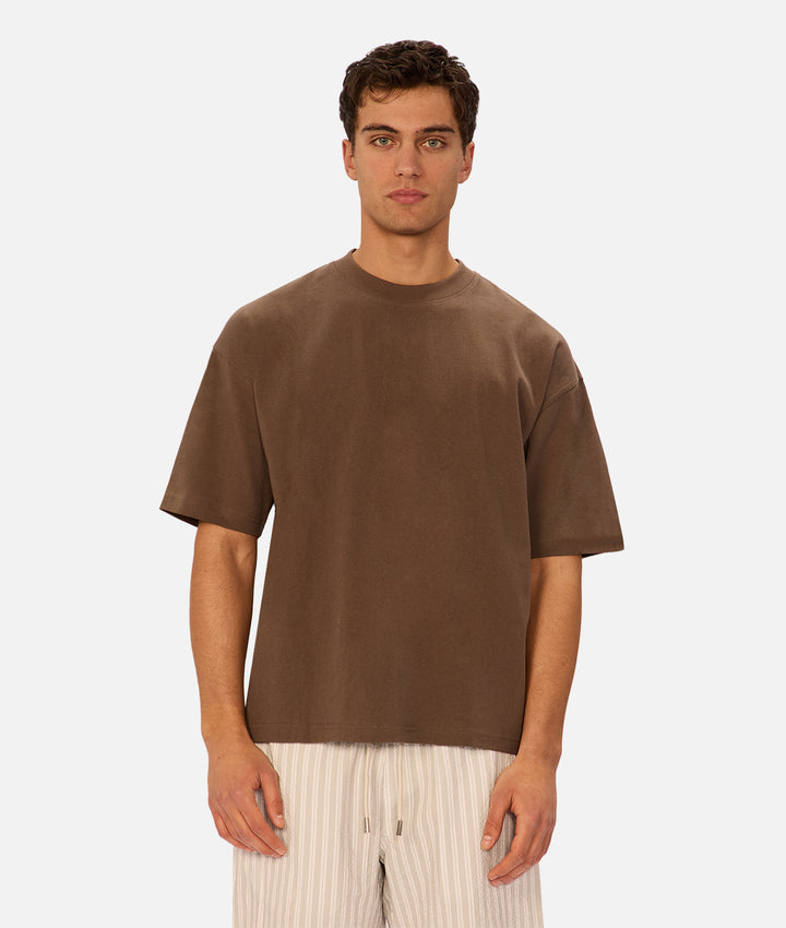 The Del Mar Boxy T-Shirt - Mocha