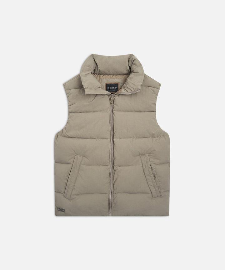 The Chester Puffer Vest - Light Sage