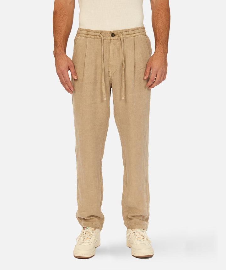 The Capri Linen Pant - OD Wheat