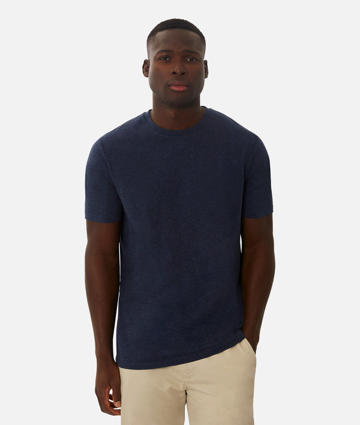 The New Basic Crew Neck T-Shirt - Navy Marle