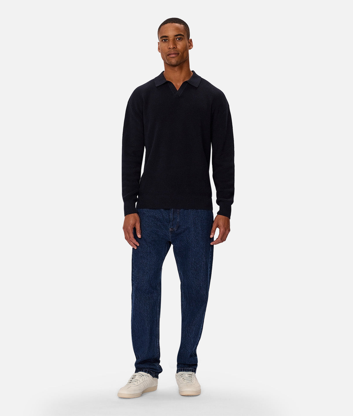 The New England Polo Sweater - Navy – Industrie US