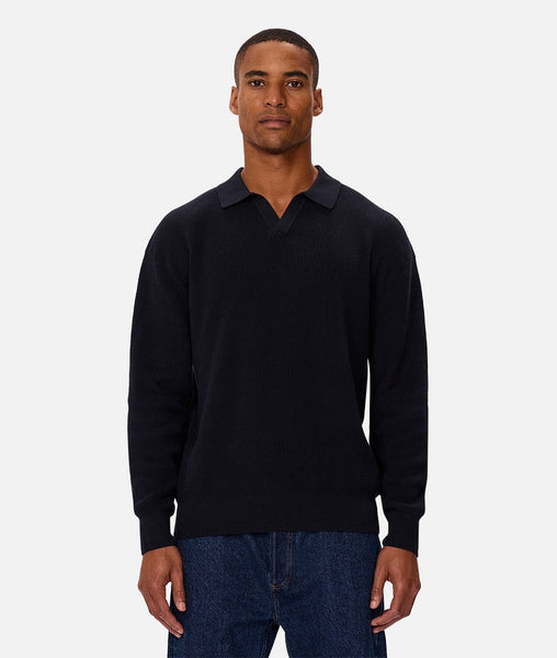 【新品未使用】Nala Polo knit The New England Polo Sweater - Navy – Industrie US