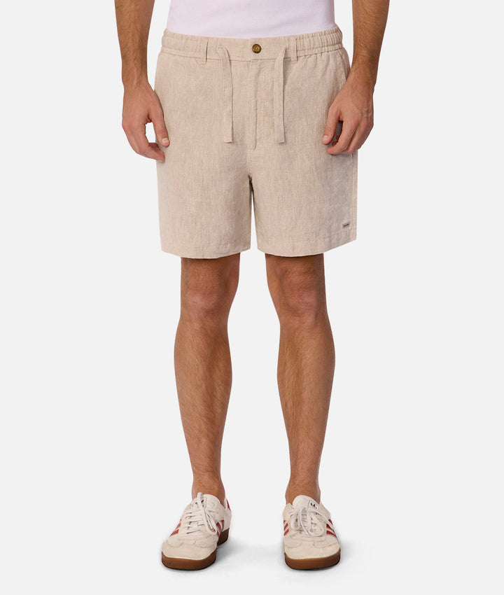 The Palma Linen Short - Flax
