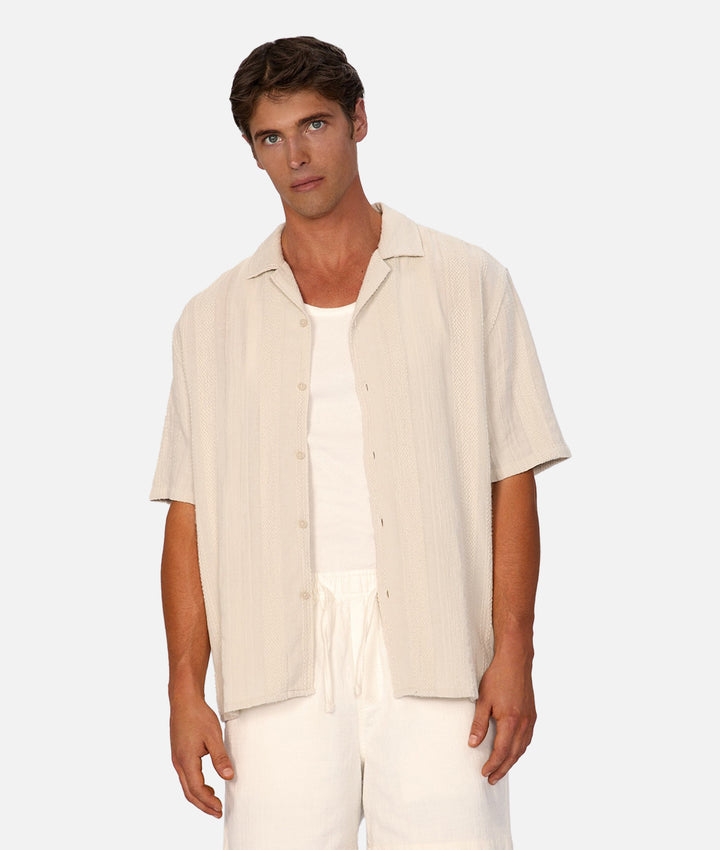 The Salamanca Linen Short Sleeve Shirt - Canvas