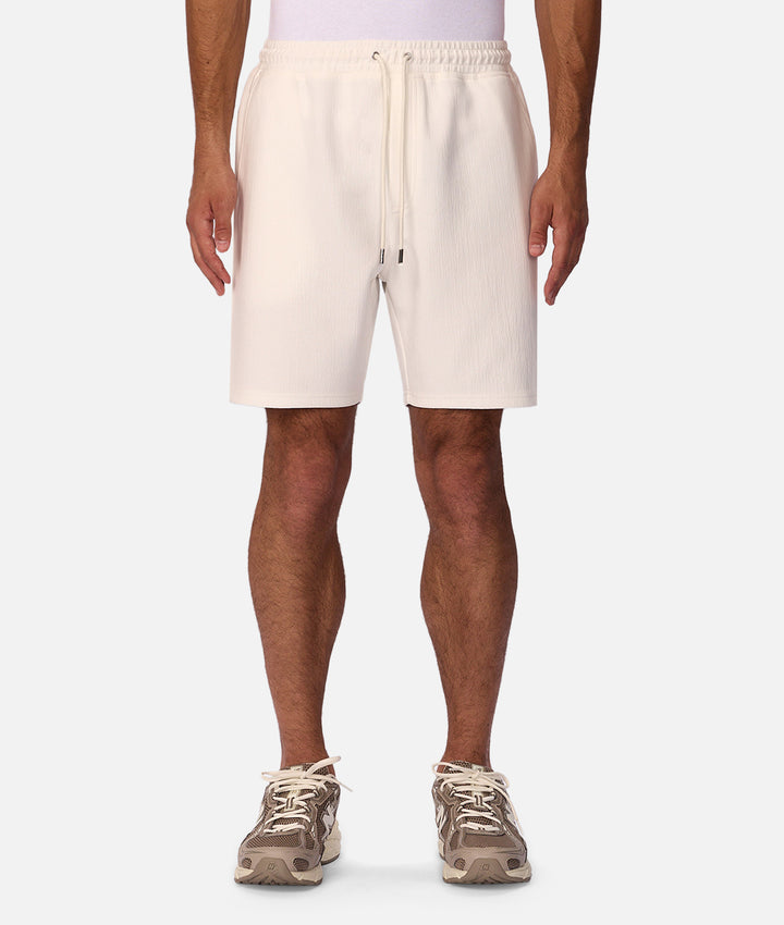 The Textured Tech Short - Off White