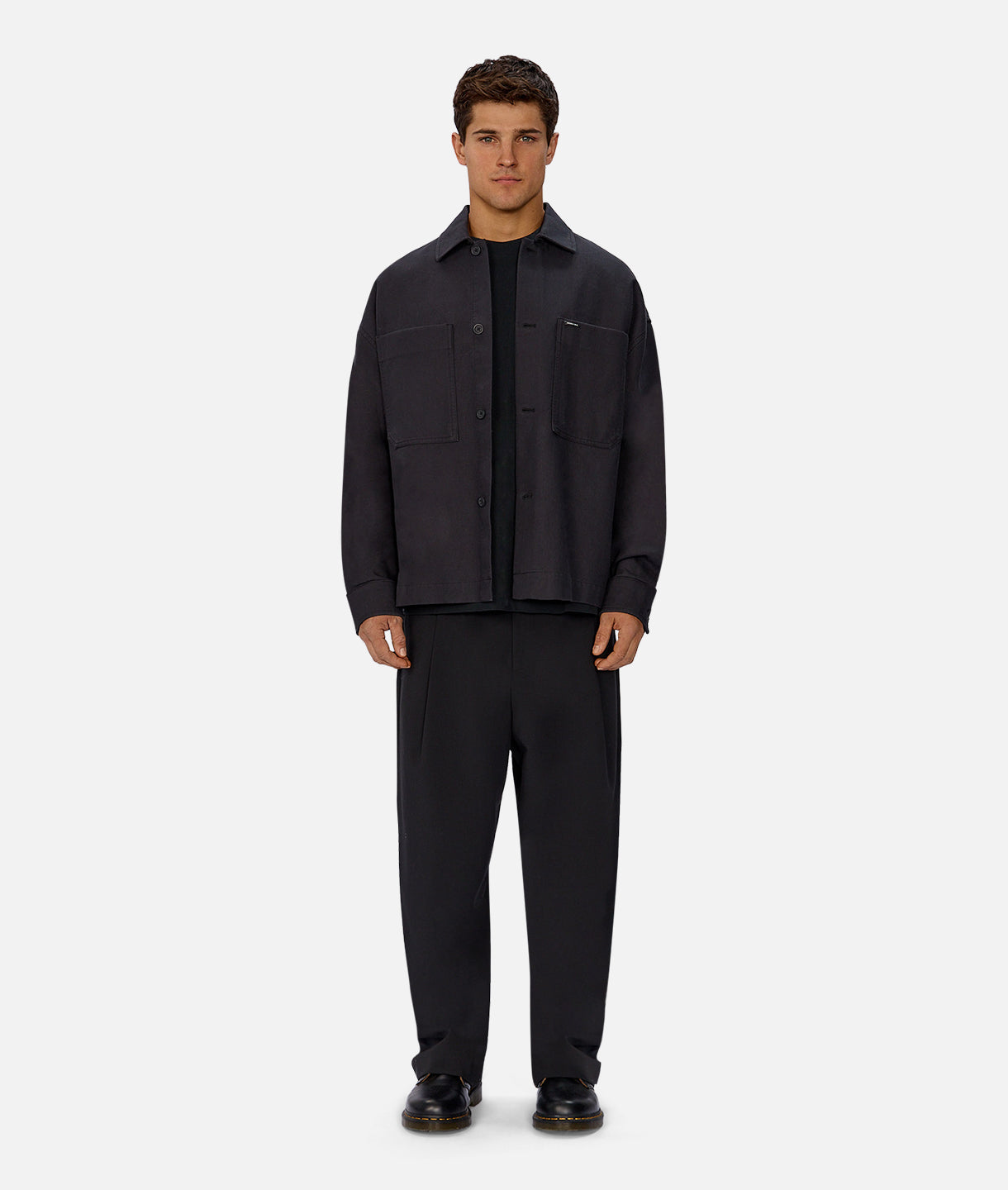 The Montauk Over Shirt - Washed Black – Industrie US