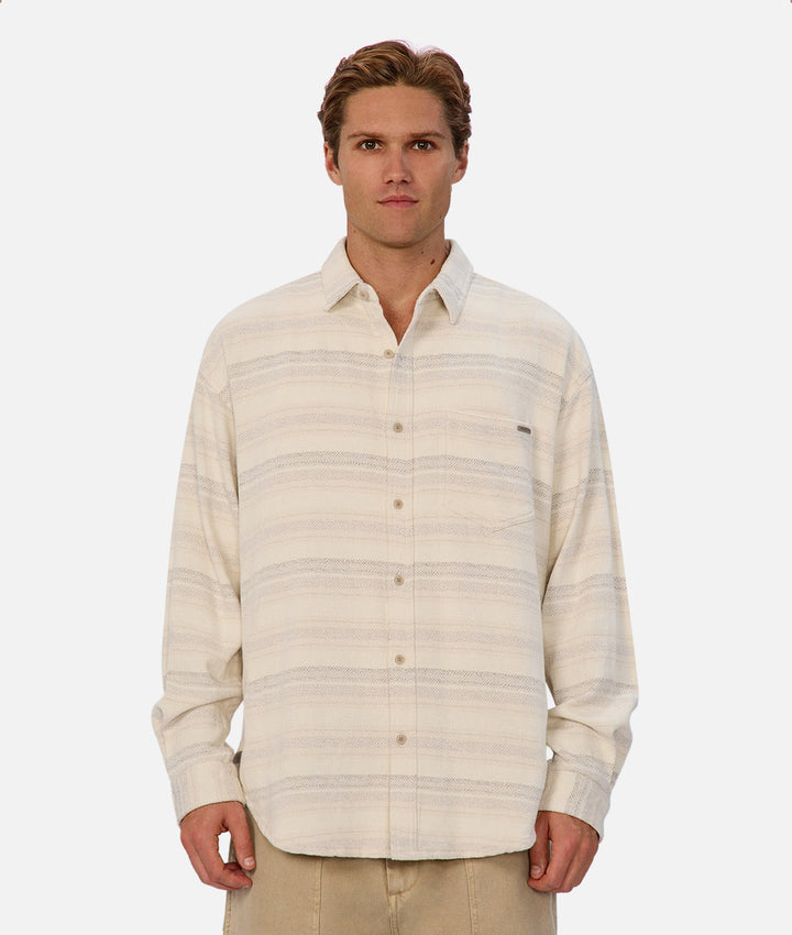 The Nevada Long Sleeve Shirt - Beige Combo