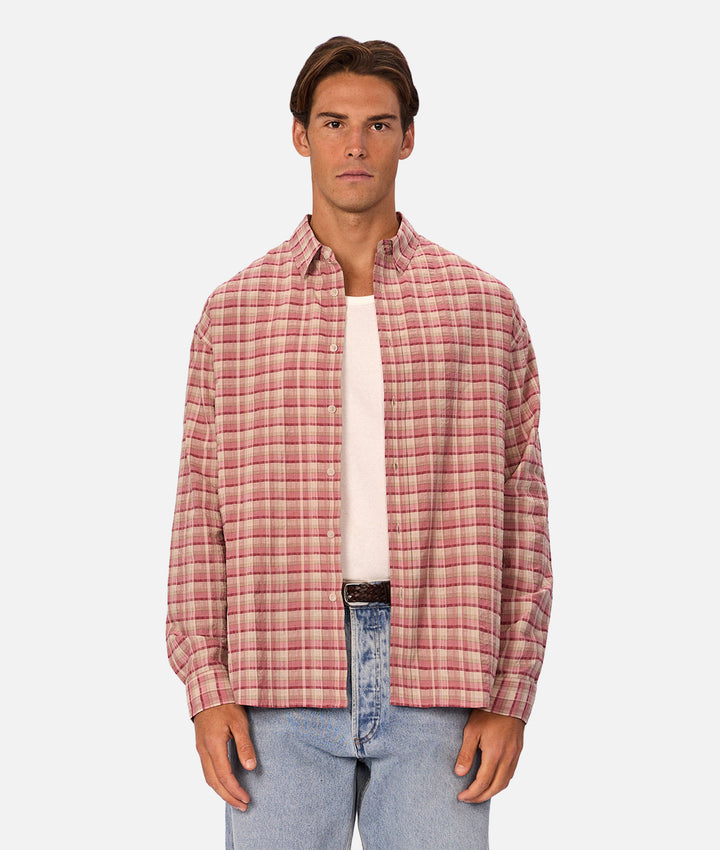 The Kentucky Long Sleeve Shirt - Rose Combo