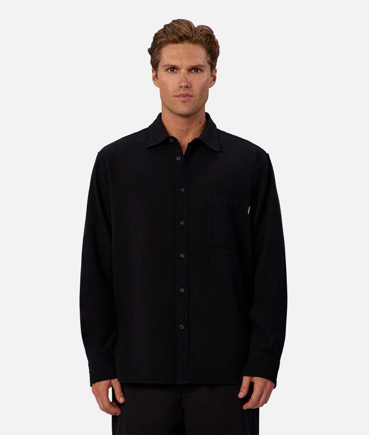 The Marbella Long Sleeve Shirt - Black