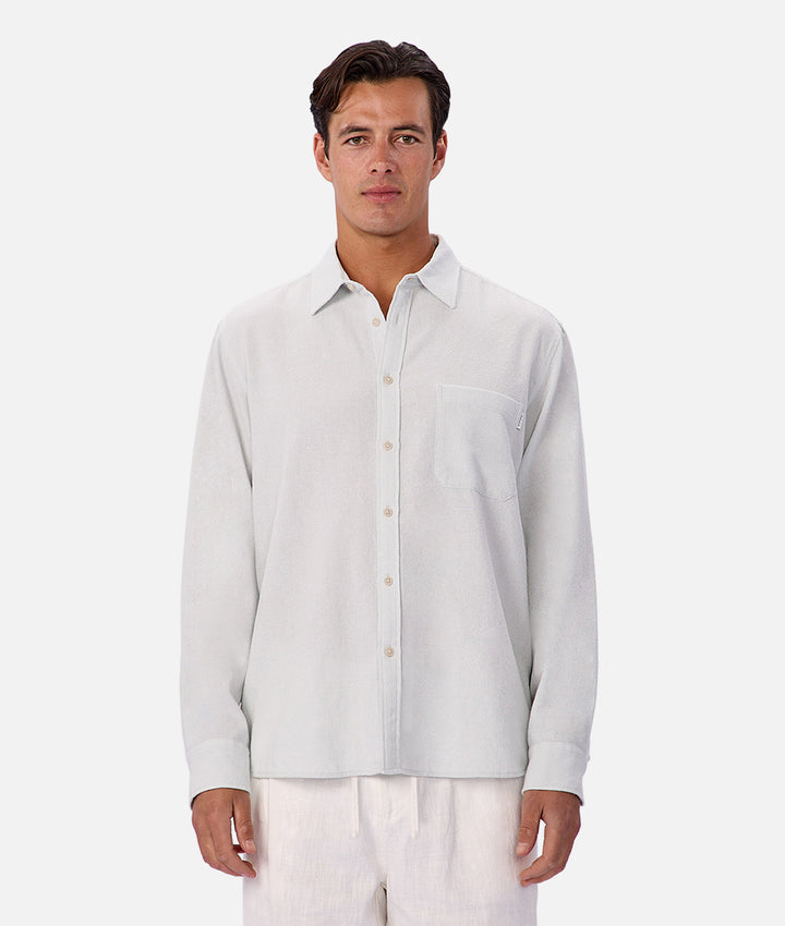 The Marbella Long Sleeve Shirt - Ice