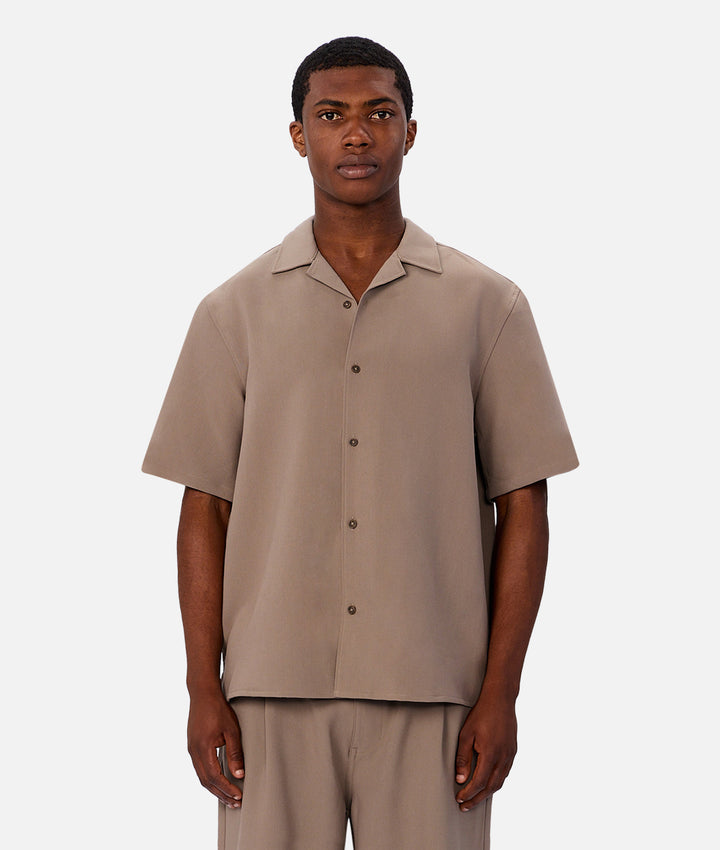 The Lightweight Lusso Short Sleeve Shirt - Taupe