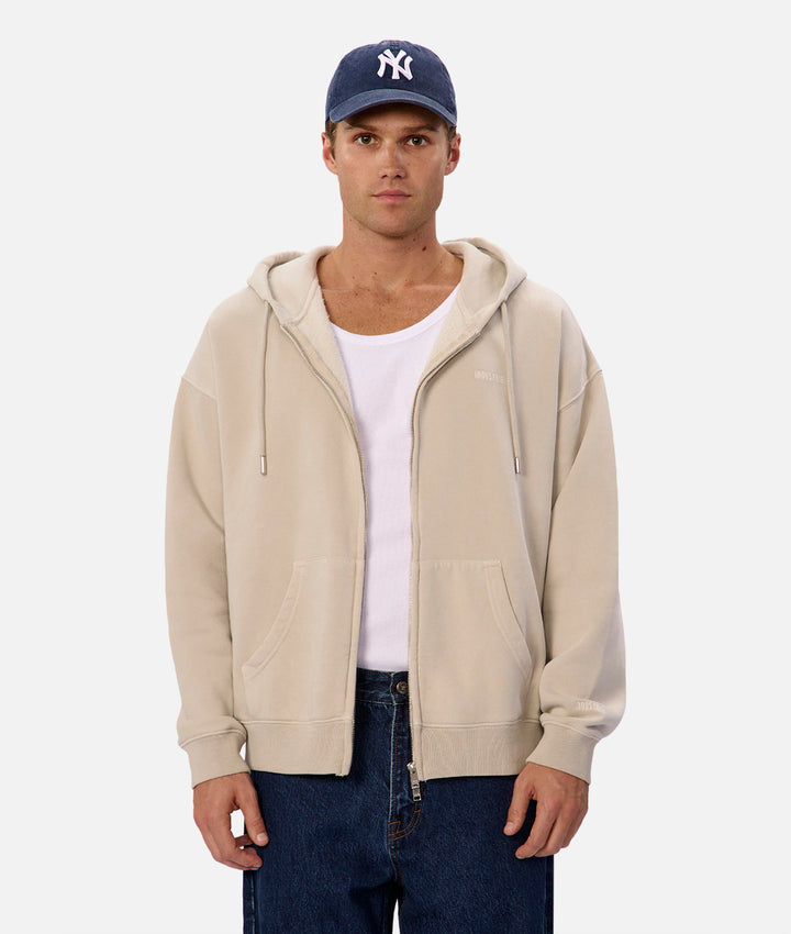 The Del Sur Zip Up Hoodie - Grain