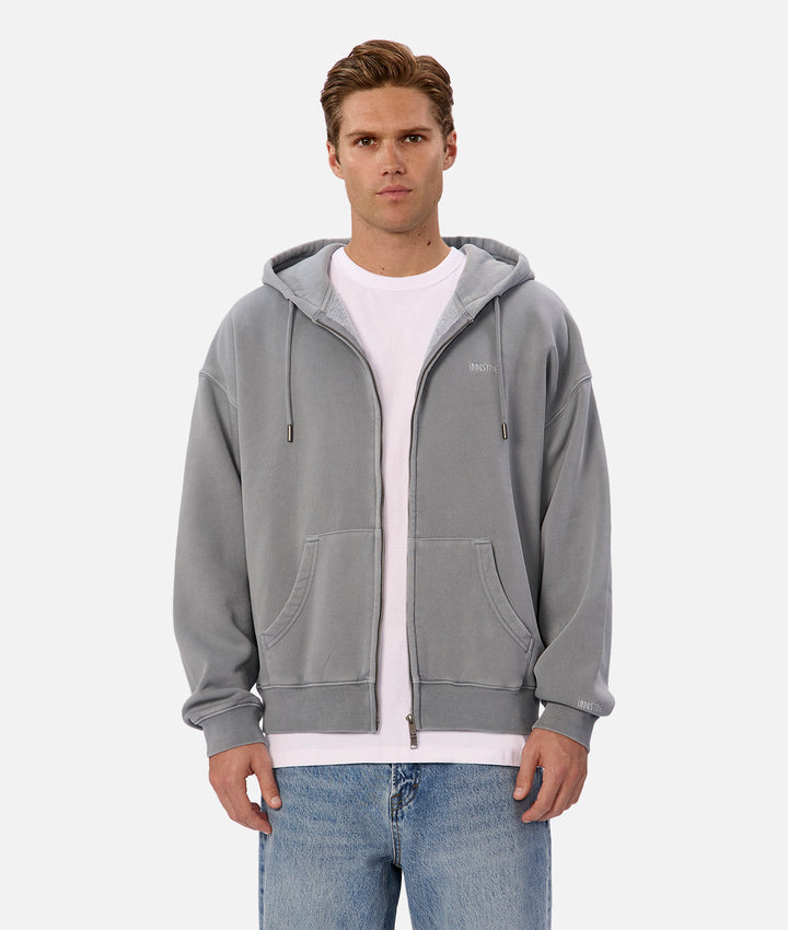 The Del Sur Zip Up Hoodie - Lake Blue