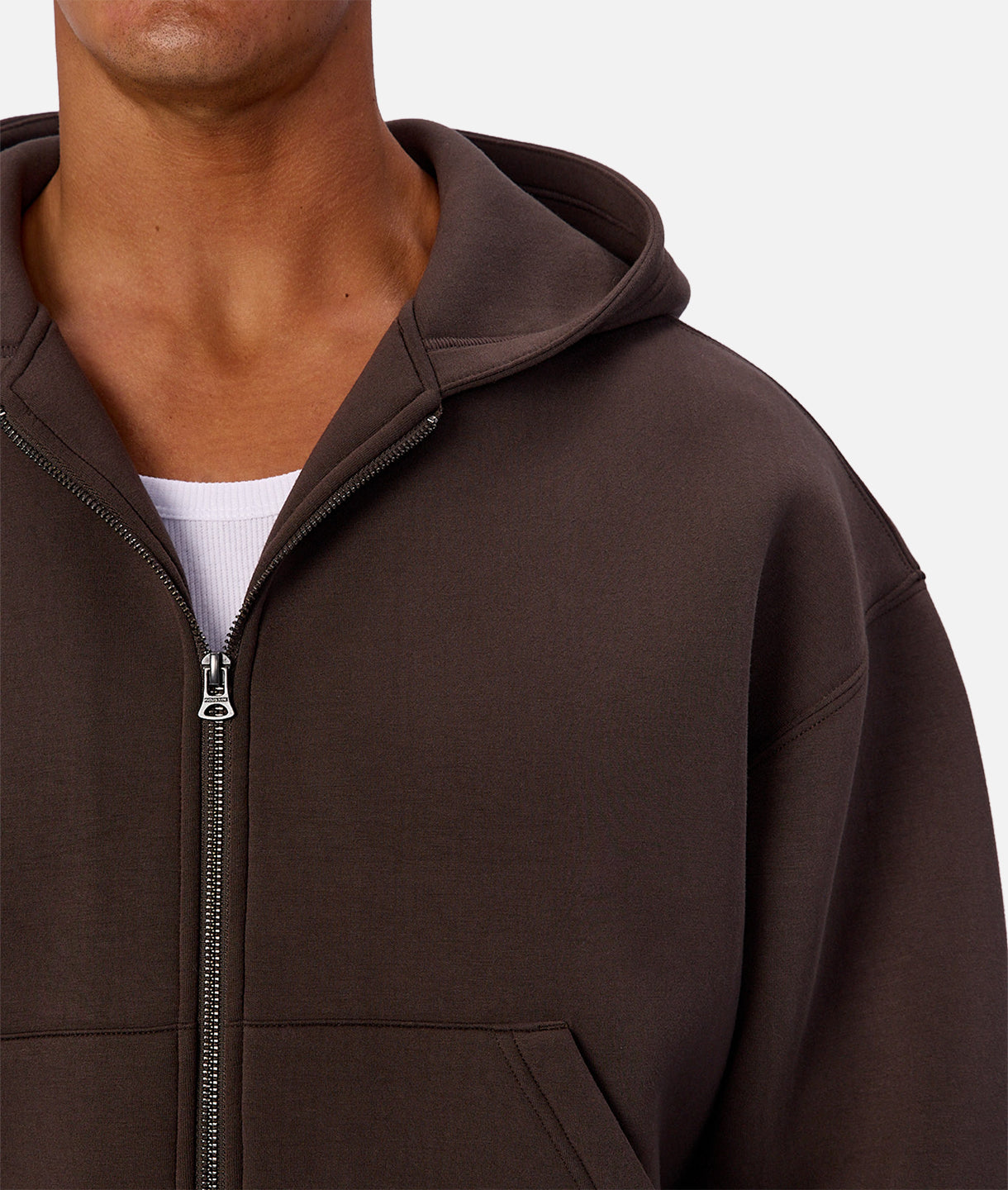 The Brixton Cropped Hoodie - Umber – Industrie US