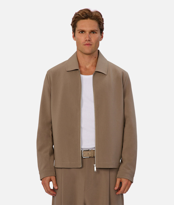 The Lusso Bomber Jacket - Sandrift