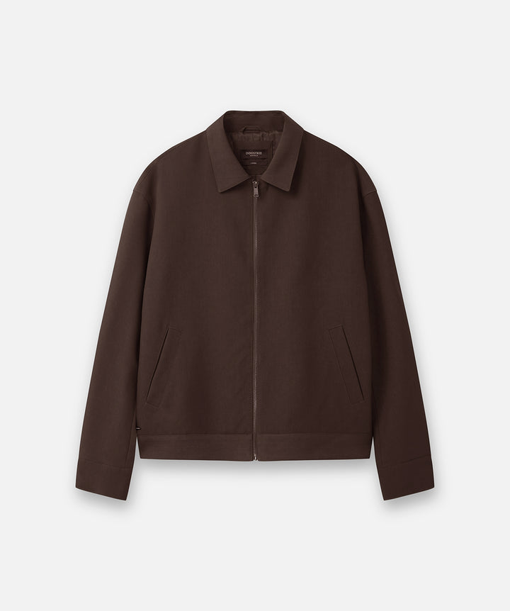 The Light Weight Lusso Bomber Jacket - Dark Aubergine