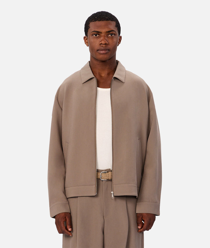 The Light Weight Lusso Bomber Jacket - Taupe
