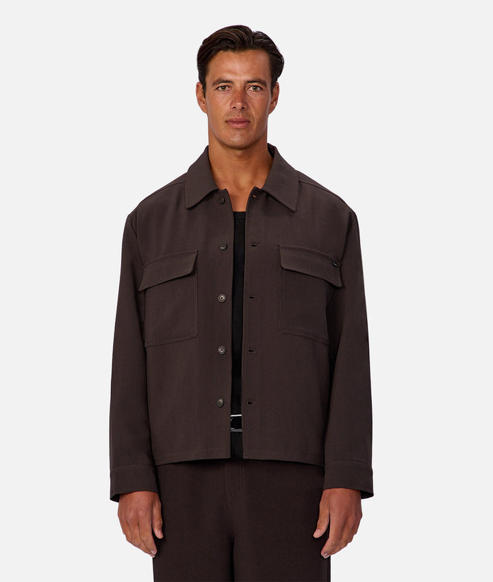 The New Lightweight Lusso Jacket - Dark Aubergine