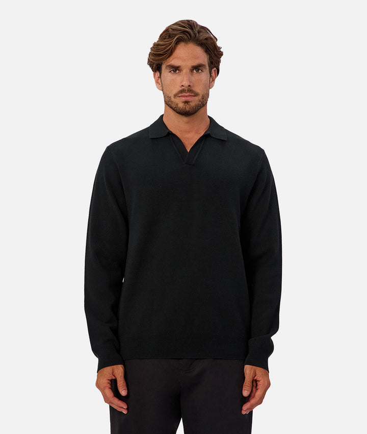 The Wynslow Polo Sweater - Pine