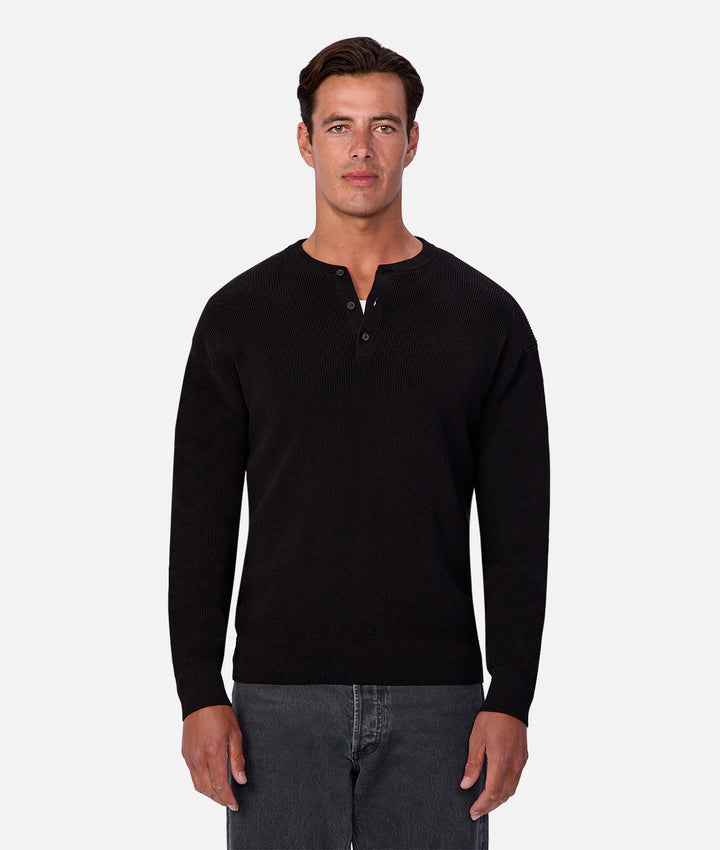 The New England Henley - Black