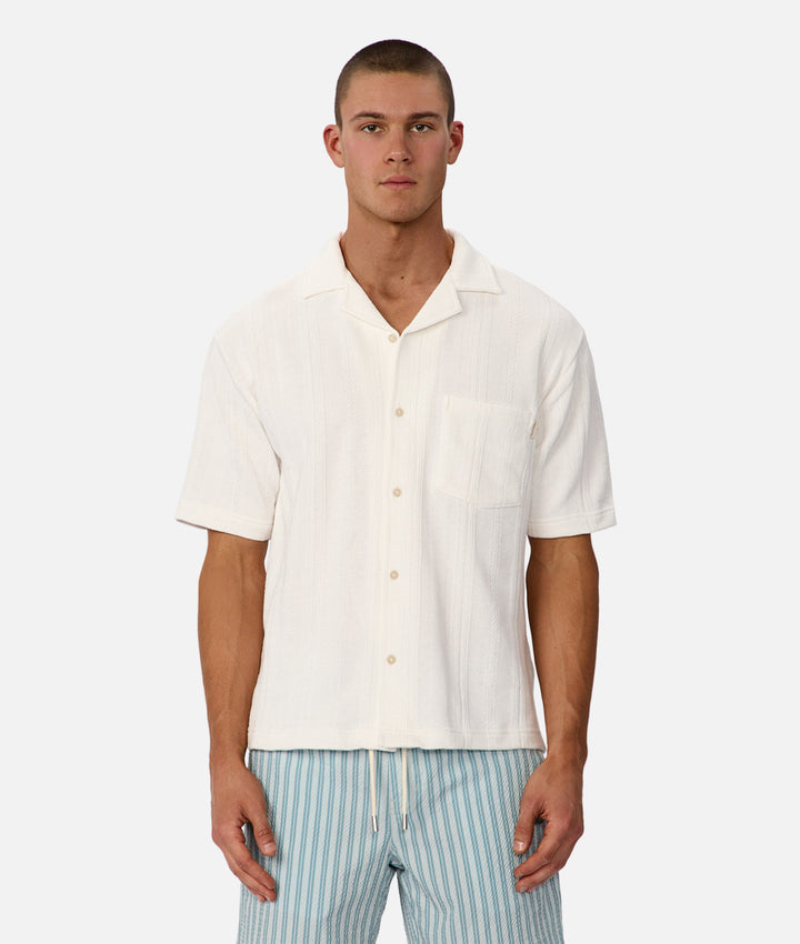 The Malaga Short Sleeve Shirt - Off White