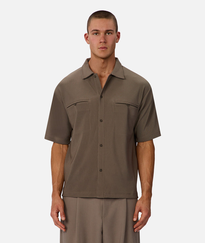 The Tijuana Short Sleeve Shirt - Walnut
