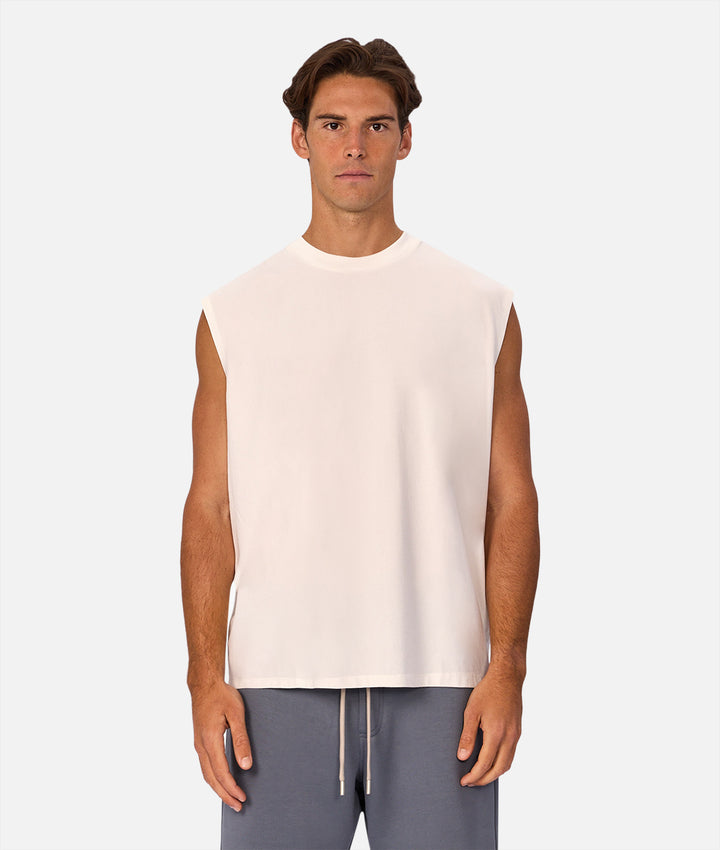 The Kosta Sleeveless T-Shirt - Winter White