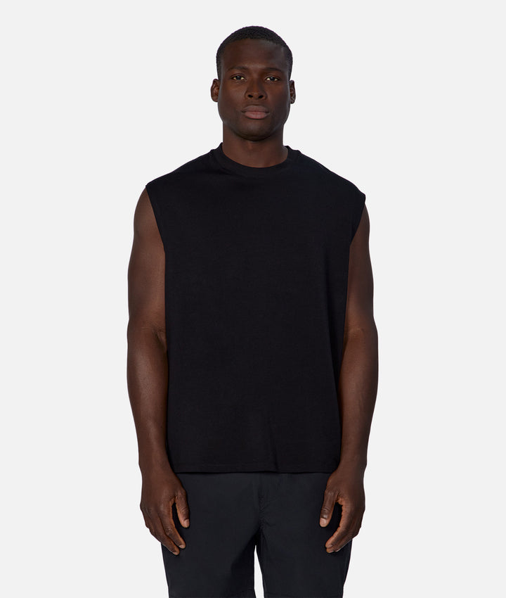 The Freeman Sleeveless T-Shirt - Black