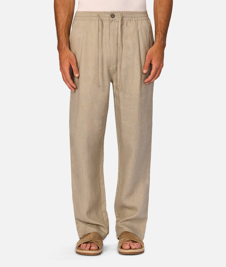 The Catania Linen Pant - Shallot