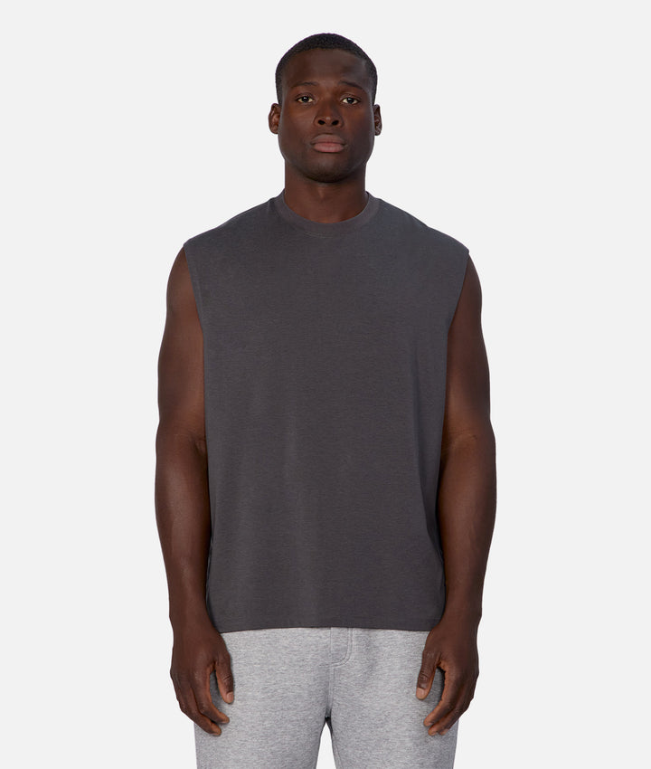 The Freeman Sleeveless T-Shirt - Onyx