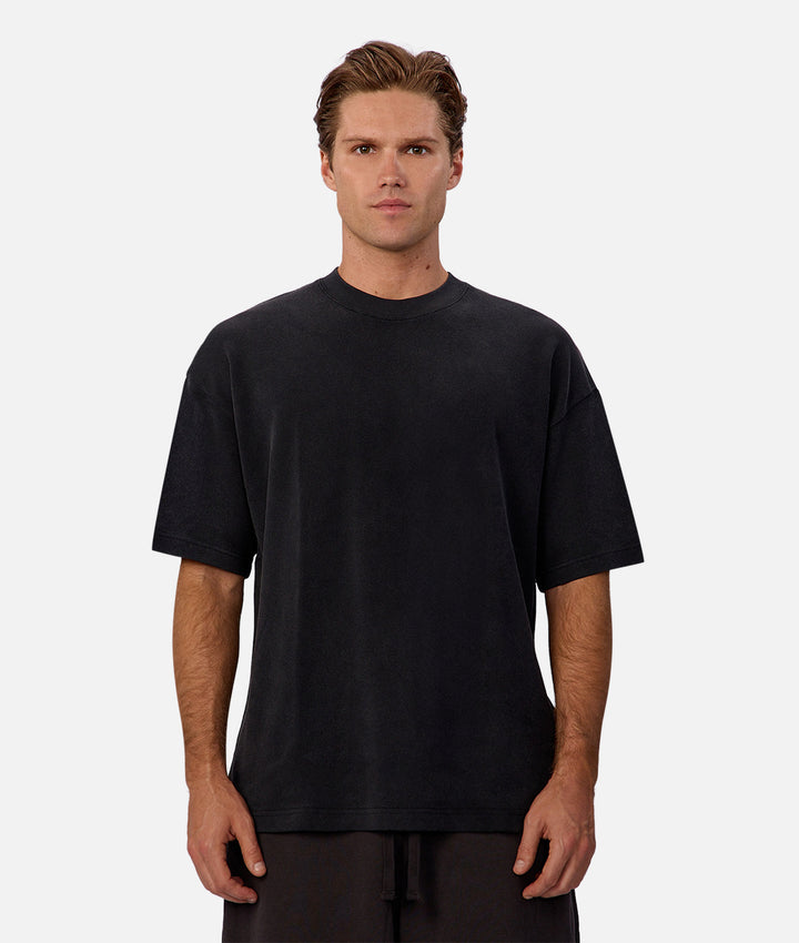 The Cotton Mesh T-Shirt - Black