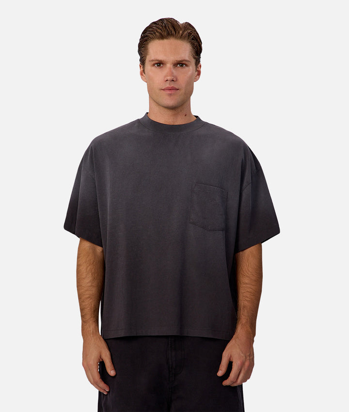 The Sand Blasted T-Shirt - Washed Black