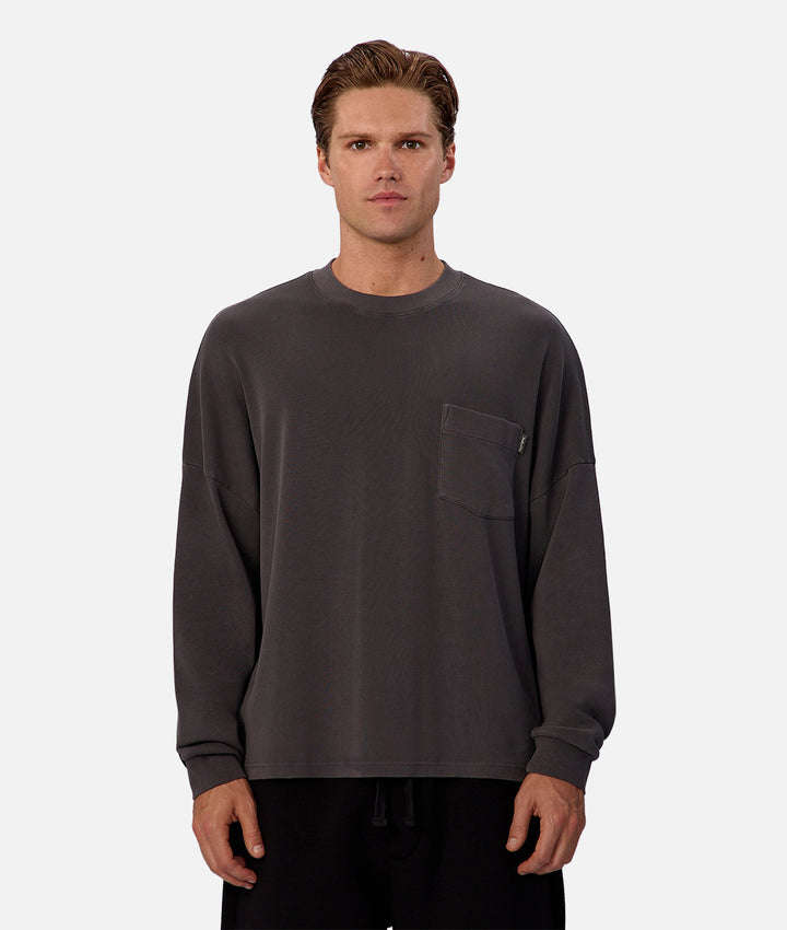 The Boxy Long Sleeve T-Shirt - Metal