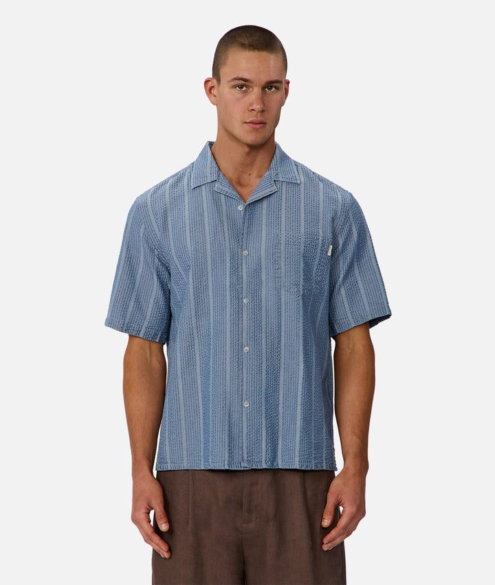The Kimridge Short Sleeve Shirt - Indigo
