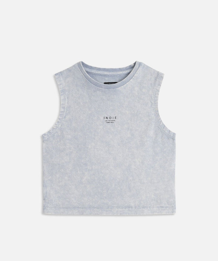 The Acid Del Sur Tank Top- Light Blue