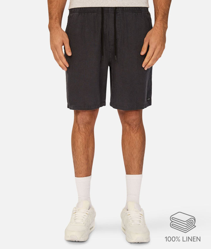 The Marina Linen Short - Dark Navy