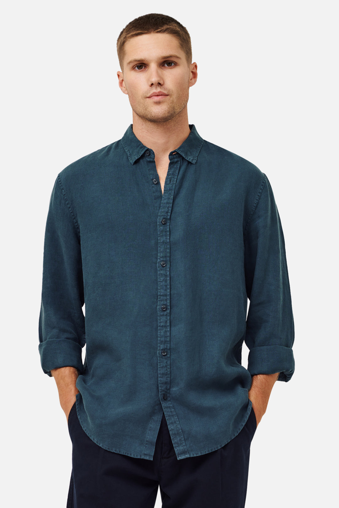 Industrie The Tennyson Linen L/S Shirt - Copper – LOD Store